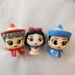 Disney Doorables Snow White And Fairy Godmothers Lot Of 3